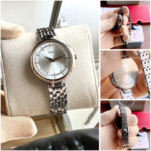 Fossil Silver Watch For Women & Girls - Image 3